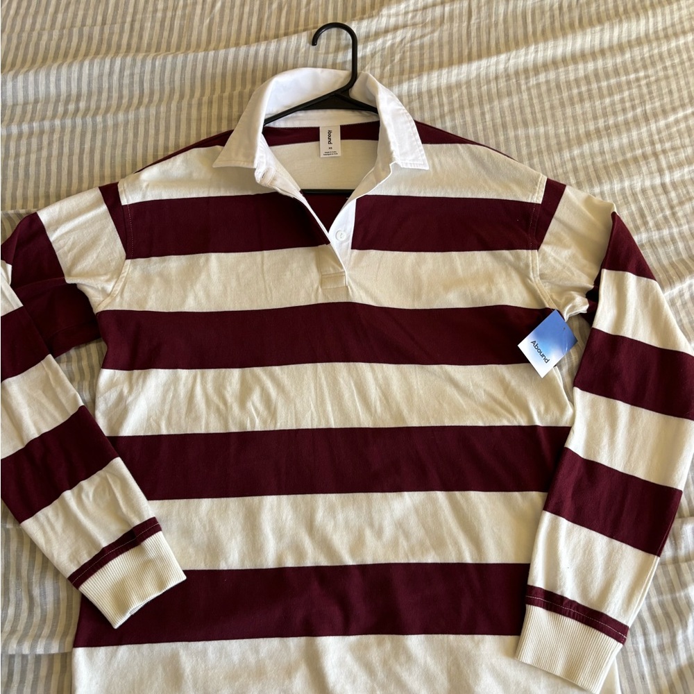 100% cotton classic maroon rugby jersey